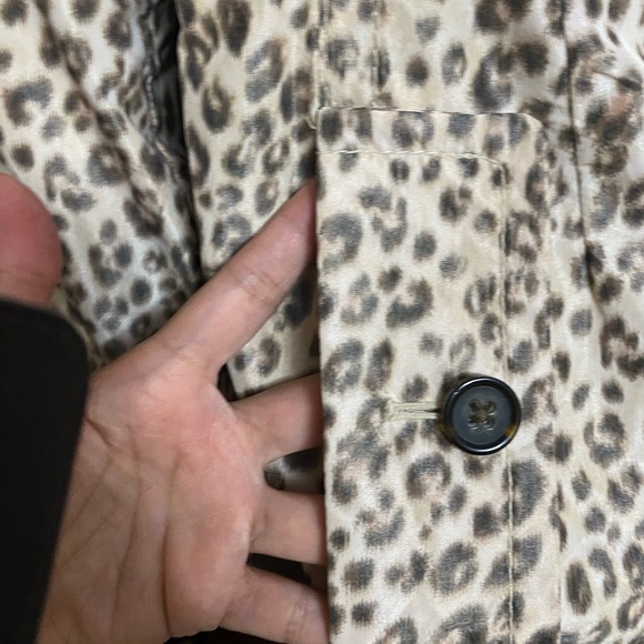 Banana republic leopard print peacoat small - Picture 3 of 6